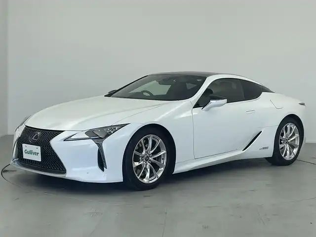 レクサス ＬＣ 500h Lパッケージ 愛知県 2017(平29)年 5.2万km ホワイトノーヴァガラスフレーク パノラマガラスルーフ/セーフティシステムプラス/ドラレコ/ETC/オートクルーズコントロール/純正ナビ/バックカメラ/パドルシフト/革巻きステアリング/純正AW/BSM/DNパワーシート/シートヒーター・クーラー/ステアリングヒーター/BSM/衝突被害軽減ブレーキ/コーナーセンサー