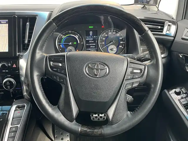 トヨタ ヴェルファイア ハイブリット ZR Gエディション 千葉県 2015(平27)年 7.3万km ブラック 純正ナビ/CD/DVD/BT/USB/全方向カメラ/D席メモリシート/D+N席電動シート/ステアリングスイッチ/電動パーキングブレーキ/ブレーキホールド/電動格納ミラー/オートミラー/ウインカーミラー/置くだけ充電