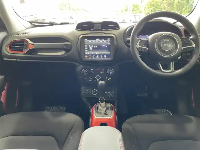 クライスラー・ジープ ジープ レネゲード トレイルホーク 福島県 2021(令3)年 6.4万km 青Ｍ ワンオーナー/4WD/純正メモリーナビ/AM/FM/BT/USB/AUX/フルセグTV/純正17インチAW(社外17AW＋冬タイヤ積込)/クルーズコントロール/リアクリアランスソナー/アイドリングストップ/バックカメラ/ルーフレール/プッシュスタート/オートライト/LEDヘッドライト/フォグ/リアフォグ/フロアマット/ETC 2.0