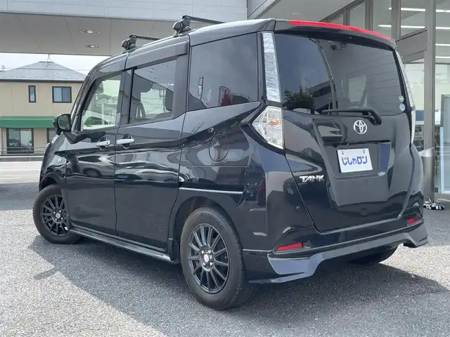 トヨタ タンク X S 埼玉県 2017(平29)年 5.8万km ブラックマイカメタリック (株)IDOMが運営する【じしゃロン鳩ヶ谷店】の自社ローン専用車両になりますこちらは現金またはオートローンご利用時の価格です。自社ローンご希望の方は別途その旨お申付け下さい/スマートアシスト2/・衝突回避支援ブレーキ機能/・衝突警報機能/・車線逸脱警報機能/・先行者発進お知らせ機能/コンフォートパッケージ/・D/N席シートヒーター/ワンオーナー/ＴＲＤエアロ/ルーフキャリア/純正ＳＤナビ/　(CD/SD/AUX/Bluetooth接続)/ワンセグＴＶ/バックカメラ/ビルドインＥＴＣ/シートヒーター/後席シェード/パワースライドドア