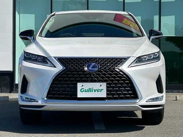 レクサス ＲＸ 450h 和歌山県 2019(令1)年 2.2万km ソニッククォーツ サンルーフ/純正12.3インチナビ/フルセグTV/パノラミックビューモニター/レクサスセーフティーセンス/プリクラッシュセーフティー/レーダークルーズコントロール/ヘッドアップディスプレイ/ブラインドスポットモニター/全席シートヒーター/前席シートエアベンチレーション/ステアリングヒーター/純正18インチアルミホイール/電動リアゲート/純正フロアマット/ビルトインETC2.0/カードキー/ポジションメモリー/LEDヘッドライト/オートライト/オートマチックハイビーム