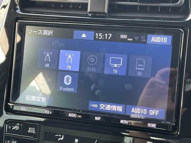 トヨタ プリウス S ツーリングセレクション 茨城県 2019(令1)年 8.1万km ブルーM 純正ナビ　/-BT/フルセグTV/AM/FM/クルーズコントロール　/D席N席シートヒーター　/バックカメラ　/ＥＴＣ　/コーナーセンサー前後　/ＬＥＤライト　/オートマチックハイビーム　/オートライト　/オールオートパワーウィンドウ/衝突軽減システム　　/純正１７インチアルミホイール