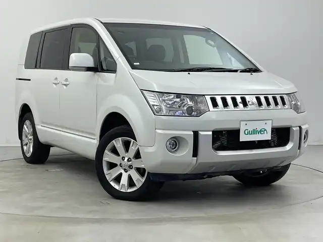 三菱 デリカＤ：５ D－Power package 新潟県 2017(平29)年 7.2万km ウォームホワイトパール 両側パワースライドドア/ＡＬＰＩＮＥ９インチナビ　/Bluetooth・USB・CD・DVD・Blu-ray/バックカメラ　/フルセグ　/Ｄ席パワーシート　/前席シートヒーター　/後方ドライブレコーダー（DC-DR401）/ＬＥＤオートライト　/衝突被害軽減システム　/４ＷＤ/純正ＥＴＣ　/純正１８インチＡＷ/純正フロアマット/スペアキー