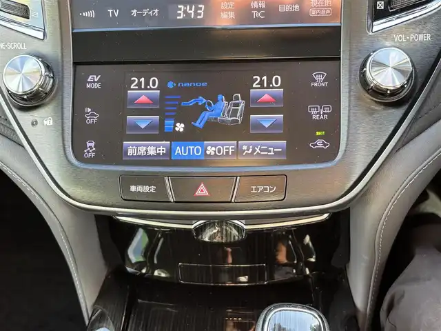 トヨタ クラウン ハイブリッド アスリートSJ-フロンティアLTD 福岡県 2018(平30)年 8.3万km プレシャスシルバー ワンオーナー/セーフティセンス/純正エアロ（F/R)/メーカーナビ/（BT/フルセグ/AM/FM/SD/SDREC/DISC)/Bカメラ/レーダークルーズコントロール/LEDヘッドライト/オートライト/ハーフレザーシート/DN席パワーシート/DN席シートヒーター/ステアリングヒーター/ステアリングスイッチ/チルトステアリング/純正17インチAW/ドライブレコーダー/USB入力端子/ISOFIX/横滑り防止装置/コーナーセンサー/レーンキープアシスト/盗難防止装置/衝突被害軽減システム/スマートキー/ETC/保証書