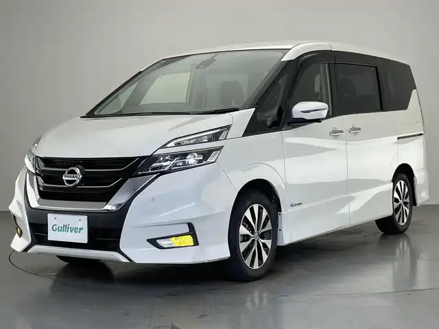 日産 セレナ ハイウェイスター Vセレクション 愛知県 2018(平30)年 6.2万km ブリリアントホワイトパール 純正９型ナビ　デジイン　全方位カメラ　セーフティパックＢ　パーキングアシスト　プロパイロット　フルセグＴＶ　ブルーレイ再生　ＥＴＣ　ドラレコ　追従クルコン　ＬＥＤライト　フォグ　コーナーセンサー　禁煙　車線逸脱　衝突軽減　USB　Bluetooth　両側パワースライドドア　プッシュスタート　スマートキー