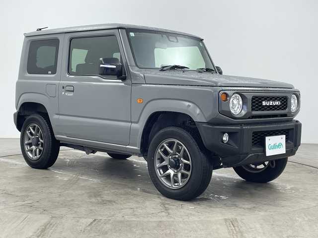 スズキ ジムニー XC 大分県 2021(令3)年 5.4万km ミディアムグレー ワンオーナー/純正OP8インチナビ（CN-RZ866）/・Bluetoothオーディオ/USBオーディオ/・フルセグTV/DVD/バックカメラ/セーフティサポート/クルーズコントロール/LEDヘッドランプ/オートライト/シートヒーター（前席）/ビルトインETC/取扱説明書/保証書/スペアキー1本