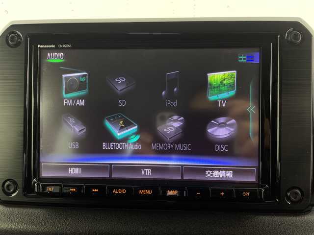 スズキ ジムニー XC 大分県 2021(令3)年 5.4万km ミディアムグレー ワンオーナー/純正OP8インチナビ（CN-RZ866）/・Bluetoothオーディオ/USBオーディオ/・フルセグTV/DVD/バックカメラ/セーフティサポート/クルーズコントロール/LEDヘッドランプ/オートライト/シートヒーター（前席）/ビルトインETC/取扱説明書/保証書/スペアキー1本