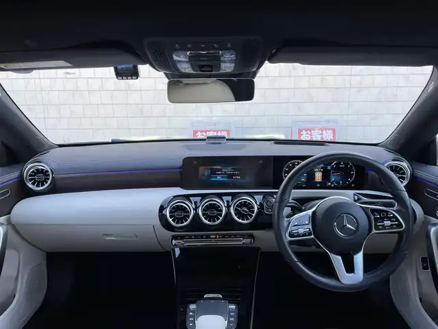 メルセデス・ベンツ ＣＬＡ２００ｄ 群馬県 2021(令3)年 2.4万km マウンテングレー レザーＥＸＣ＆アドバンスド＆ナビＰＫＧ　/パノラミックスライディングルーフ　/白レザー　/全周囲カメラ　/フルセグ　/純正ドラレコ　/シートヒーター　/スマートキー２本　/純正１８インチＡＷ　/駐車支援　/純正マット