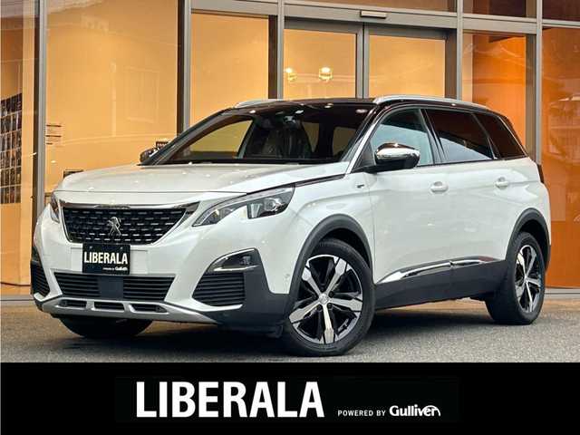 プジョー ５００８ GT ブルーHDi 福岡県 2019(令1)年 6.4万km BLANC NACRE 黒半革　/ＡＣＣ／ＢＳＭ　/ＡｐｐｌｅＣａｒＰｌａｙ　/純正ディスプレイオーディオ　/Ｂｌｕｅｔｏｏｔｈ　/Ｂカメラ／Ｓカメラ　/パドルシフト　/スマートキー　/フットトランクオープナー　/純正１８インチＡＷ