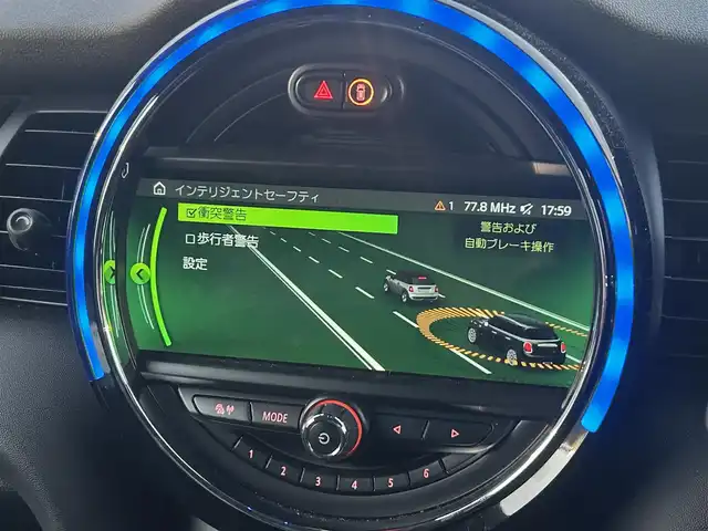 ＭＩＮＩ ミニ クーパー S 熊本県 2018(平30)年 3.4万km チリ・レッド ・スマートキー/・プッシュスタート/・インテリジェントセーフティ/・PDC自動起動/・パーキングアシスト/・クルーズコントロール(追従式)/・スポーツシート/・前席シートヒーター /・純正HDDナビ/　【Bluetooth・USB】/・バックカメラ/・ドライブレコーダー(前方録画)/・LEDヘッドランプ/・LEDフォグランプ/・UKテールランプ/・純正マット/・保証書/取説