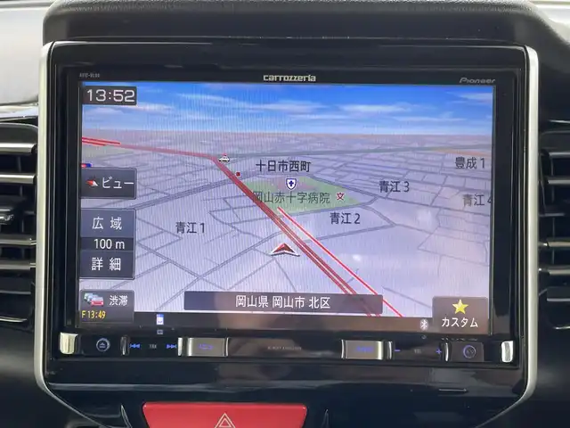 ホンダ Ｎ ＢＯＸ カスタム G ターボ Lパッケージ 岡山県 2016(平28)年 4.8万km プレミアムホワイトパールⅡ 登録時走行距離47908km/社外８インチメモリナビ/(AM/FM/DISC/TV/BT)/衝突被害軽減システム/両側パワースライドドア/アイドリングストップ/バックカメラ/ドライブレコーダー/ビルトインETC/パドルシフト/クルーズコントロール/スペアキー×1/スマートキー/プッシュスタート/純正15インチアルミホイール