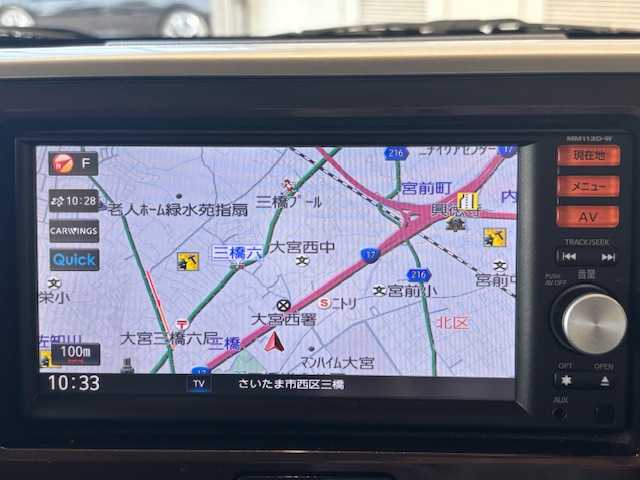 日産 デイズ ルークス ハイウェイスターX 埼玉県 2014(平26)年 5.9万km プレミアムパープルP 純正ナビ/　　CD/BT/フルセグTV/アラウンドビューモニター/片側パワースライドドア/HIDヘッドライト/純正14インチAW/アイドリングストップ/プッシュスタート/ETC/禁煙車