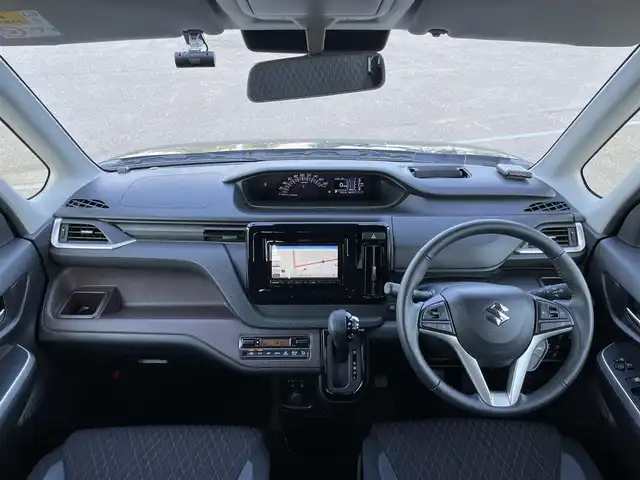 スズキ ソリオ バンディット HV MV 道央・札幌 2024(令6)年 2.1万km スーパーブラックパール ４WD/社外メモリーナビ/AM/FM/BT/デュアルカメラブレーキサポート/横滑り防止装置/レーダークルーズコントロール/レーンキープアシスト/リヤパーキングセンサー/バックカメラ/ETC/ドライブレコーダー/アイドリングストップ/HUD/両側パワースライドドア/前席シートヒーター/革巻きステアリング/ステアリングリモコン/プッシュスタート/スマートキー/LEDヘッドライト/オートライト/オートハイビーム/フォグランプ/電動格納ミラー/ヒーテッドドアミラー/ウィンカーミラー/フロアマット/スペアキー/レンタカー登録