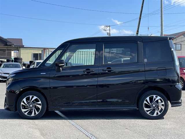 スズキ ソリオ バンディット HV MV 道央・札幌 2024(令6)年 2.1万km スーパーブラックパール ４WD/社外メモリーナビ/AM/FM/BT/デュアルカメラブレーキサポート/横滑り防止装置/レーダークルーズコントロール/レーンキープアシスト/リヤパーキングセンサー/バックカメラ/ETC/ドライブレコーダー/アイドリングストップ/HUD/両側パワースライドドア/前席シートヒーター/革巻きステアリング/ステアリングリモコン/プッシュスタート/スマートキー/LEDヘッドライト/オートライト/オートハイビーム/フォグランプ/電動格納ミラー/ヒーテッドドアミラー/ウィンカーミラー/フロアマット/スペアキー/レンタカー登録
