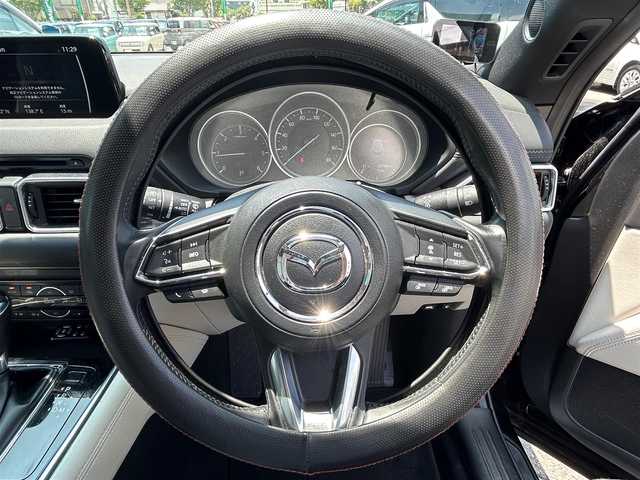 マツダ ＣＸ－８ XD Lパッケージ 静岡県 2018(平30)年 3.4万km ジェットブラックマイカ エンジンスタートボタン/パワーステアリング/パワーウィンドウ/取扱説明書/アイドリングスストップ/スマートキー/ダブルオートエアコン/クルーズコントロール/全方位カメラ/USB入力端子/純正ETC/純正SDナビ（ワンセグTV、BT接続、CDチェンジャー、AUX)/三列シート/電動リアゲート/前後ドライブレコーダー/純正フロアマット/D+N席パワーシート/シートヒーター（２列目まで）/レザーシート/純正フロアマット/ルーフレール/純正アルミホイール/ABS/横滑り防止装置/前後コーナーセンサー/レーンキープアシスト/オートライト/オートマチックハイビーム/LEDヘッドライト/ダブルエアバッグ/衝突軽減システム/ステアリングヒーター/デジタルインナーミラー/エンジンスターター