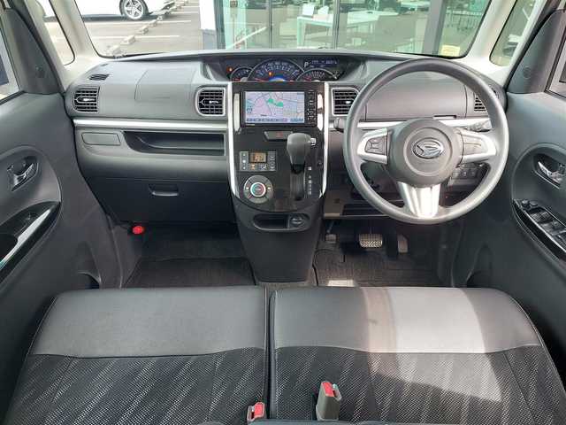 ダイハツ タント カスタム X トップED SAⅡ 茨城県 2015(平27)年 6.6万km パールホワイトⅢ (株)IDOMが運営する【じしゃロン水戸店】の自社ローン専用車両になりますこちらは現金またはオートローンご利用時の価格です。自社ローンご希望の方は別途その旨お申付け下さい/純正ナビ/バックカメラ/純正アルミホイール/オートライト/片側パワースライドドア/ETC/プッシュスタート/ドアバイザー/新車保証書/取扱説明書