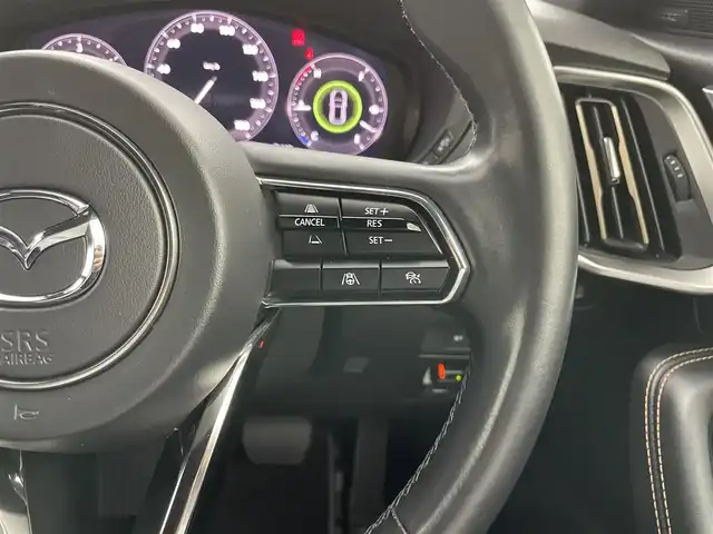 マツダ ＣＸ－６０ XD HV エクスクルーシブスポーツ 岡山県 2024(令6)年 2.5万km ソウルレッドクリスタルM 純正12.3インチナビ/（BT/TV/AppleCarplay/AMFM)/アラウンドビューカメラ/BOSEサウンド/ブラックナッパシート/前席パワーシート/シートベンチレーション/前後ドライブレコーダー/パワーバックドア/４WD/レーダークルーズコントロール/LEDヘッドライト/置くだけ充電/ETC/純正20インチアルミホイール/純正フロアマット/スペアキー