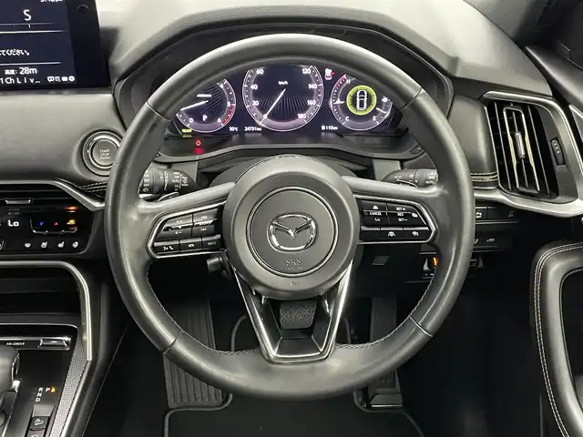 マツダ ＣＸ－６０ XD HV エクスクルーシブスポーツ 岡山県 2024(令6)年 2.5万km ソウルレッドクリスタルM 純正12.3インチナビ/（BT/TV/AppleCarplay/AMFM)/アラウンドビューカメラ/BOSEサウンド/ブラックナッパシート/前席パワーシート/シートベンチレーション/前後ドライブレコーダー/パワーバックドア/４WD/レーダークルーズコントロール/LEDヘッドライト/置くだけ充電/ETC/純正20インチアルミホイール/純正フロアマット/スペアキー