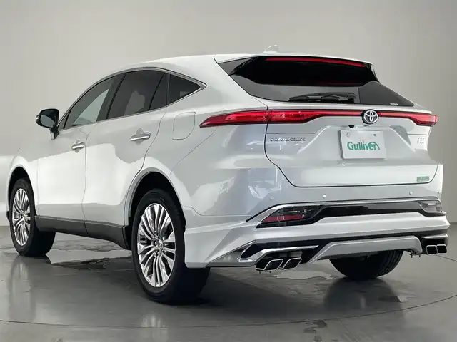 トヨタ ハリアー ハイブリッド Z レザーパッケージ 愛知県 2023(令5)年 2.4万km プラチナホワイトパールマイカ 純正１２．３型ＤＡナビ　フルセグＴＶ　ＪＢＬサウンド　モデリスタエアロ４本出マフラー　全方位カメラ　デジタルインナーミラー録画付き　黒革　シートヒーター　衝突軽減　追従クルコン　ＢＳＭ　ＬＥＤオートライト　パワーシート　シートベンチレーショーン　電動リアゲート　ETC　内臓型前後ドラレコ　禁煙車