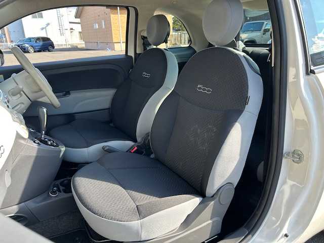 フィアット ５００ 1．2 ポップ 道東・釧路十勝 2017(平29)年 4万km ボサノバホワイト 純正ディスプレイオーディオ/ BT/USB/AUX/社外ETC/社外前後ドライブレコーダー/ステアリングスイッチ/ハロゲンヘッドライト/マニュアルエアコン/純正14インチスチールホイール/純正フロアマット/リモコンキー