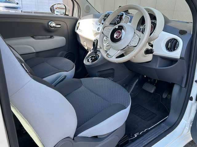 フィアット ５００ 1．2 ポップ 道東・釧路十勝 2017(平29)年 4万km ボサノバホワイト 純正ディスプレイオーディオ/ BT/USB/AUX/社外ETC/社外前後ドライブレコーダー/ステアリングスイッチ/ハロゲンヘッドライト/マニュアルエアコン/純正14インチスチールホイール/純正フロアマット/リモコンキー