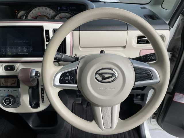 ダイハツ ムーヴ キャンバス G メイクアップ VS SAⅢ 愛知県 2021(令3)年 6.2万km パールホワイトⅢ/ブルーミングピンクメタリック 純正ナビ/全方位カメラ/両側パワースライドドア/シートヒーター/バックカメラ/コーナーセンサー/ＥＴＣ/LEDヘッドライト/レーンキープアシスト/ドライブレコーダー/ステアリングスイッチ/Bluetooth/フルセグ/衝突軽減システム/スマートキー/プッシュスタート