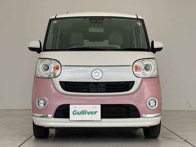 ダイハツ ムーヴ キャンバス G メイクアップ VS SAⅢ 愛知県 2021(令3)年 6.2万km パールホワイトⅢ/ブルーミングピンクメタリック 純正ナビ/全方位カメラ/両側パワースライドドア/シートヒーター/バックカメラ/コーナーセンサー/ＥＴＣ/LEDヘッドライト/レーンキープアシスト/ドライブレコーダー/ステアリングスイッチ/Bluetooth/フルセグ/衝突軽減システム/スマートキー/プッシュスタート