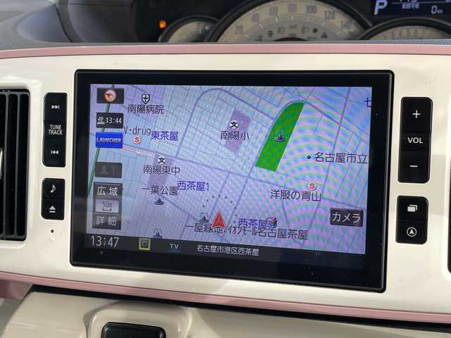 ダイハツ ムーヴ キャンバス G メイクアップ VS SAⅢ 愛知県 2021(令3)年 6.2万km パールホワイトⅢ/ブルーミングピンクメタリック 純正ナビ/全方位カメラ/両側パワースライドドア/シートヒーター/バックカメラ/コーナーセンサー/ＥＴＣ/LEDヘッドライト/レーンキープアシスト/ドライブレコーダー/ステアリングスイッチ/Bluetooth/フルセグ/衝突軽減システム/スマートキー/プッシュスタート