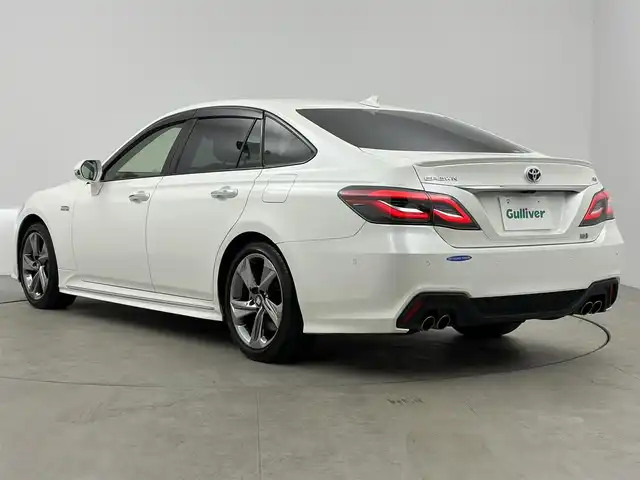 トヨタ クラウン ハイブリッド RS アドバンス 愛知県 2018(平30)年 3.7万km パール 純正ナビ/パノラマミックビューモニター/レザーシート/デジタルインナーミラー/プリクラッシュセーフティシステム/レーダークルーズコントロール/LEDヘッドライト/フルセグTV/シートヒーター/エアコン/スマートキー/プッシュスタート/電動格納ミラー/ETC/Bluetooth