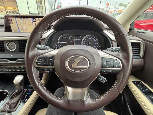 レクサス ＲＸ 200t 宮城県 2016(平28)年 5.4万km ソニッククォーツ 登録時走行距離53718km/純正ナビ/AM・FM・AUX・TV/電動パワーシート/バックカメラ/電動パーキングブレーキ/ドライブレコーダー/ビルトインETC/純正フロアマット/電動リアゲート/オートマチックハイビーム/レーダークルーズコントロール/ステアリングリモコン/アイドリングストップ/純正アルミホイール/フォグランプ/純正LEDヘッドライト