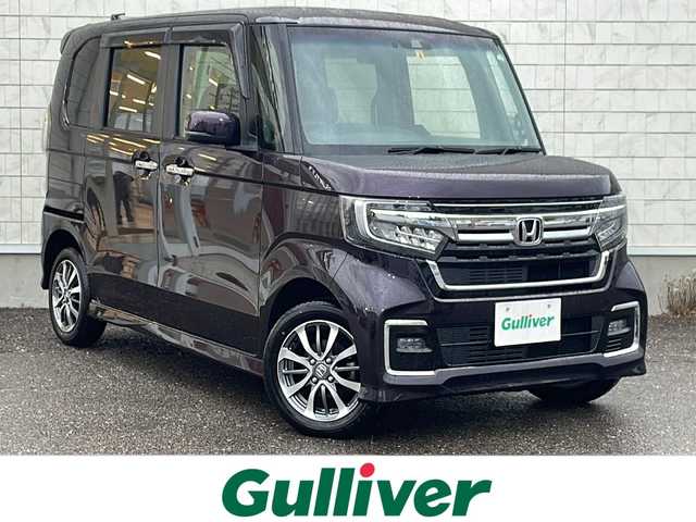 ホンダ Ｎ ＢＯＸ カスタム L 福島県 2022(令4)年 1.4万km プレミアムベルベットパープル・パール ワンオーナー　純正ナビ　バックＣ　シートヒーター　ビルドインＥＴＣ　フルセグ　ＤＶＤ再生　電動パーキングブレーキ　電動スライドドア　純正１４ＡＷ　純正エンジンスターター　スペアキー　純正マット