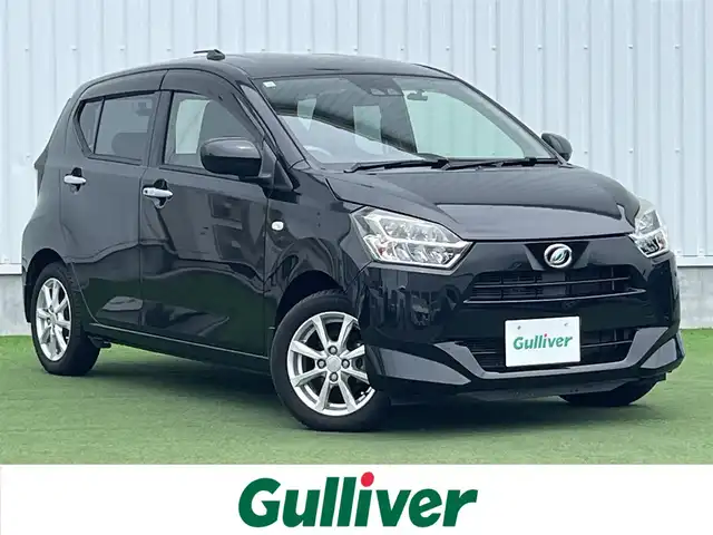 ダイハツ ミラ イース G SAⅢ 香川県 2017(平29)年 4.5万km ブラックマイカメタリック 登録時走行距離 44744km/社外オーディオ/→AM/FM/フルセグTV/バックカメラ/前後ドライブレコーダー/ETC/前席シートヒーター/LEDオートライト/オートハイビーム/アイドリングストップ/クリアランスソナー/プッシュスタート/スマートキー/スペアキー