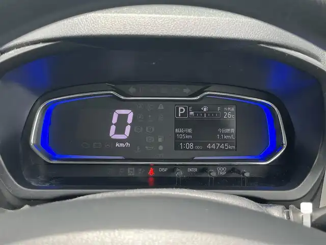 ダイハツ ミラ イース G SAⅢ 香川県 2017(平29)年 4.5万km ブラックマイカメタリック 登録時走行距離 44744km/社外オーディオ/→AM/FM/フルセグTV/バックカメラ/前後ドライブレコーダー/ETC/前席シートヒーター/LEDオートライト/オートハイビーム/アイドリングストップ/クリアランスソナー/プッシュスタート/スマートキー/スペアキー