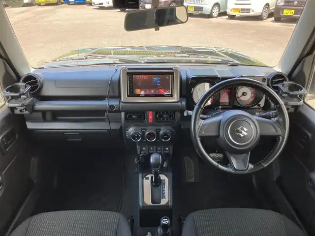 スズキ ジムニー シエラ JL 静岡県 2019(平31)年 5.3万km ブルーイッシュブラックパール3 純正ディスプレイオーディオ(PVH-9300DVSZS)/　AM FM CD DVD Bluetooth/ビルトインETC/シートヒーター(前席)/純正15インチアルミホイール/スマートキー＆プッシュスタート/パートタイム4WD/フロントフォグランプ/純正フロアマット/バックモニター/前方ドライブレコーダー