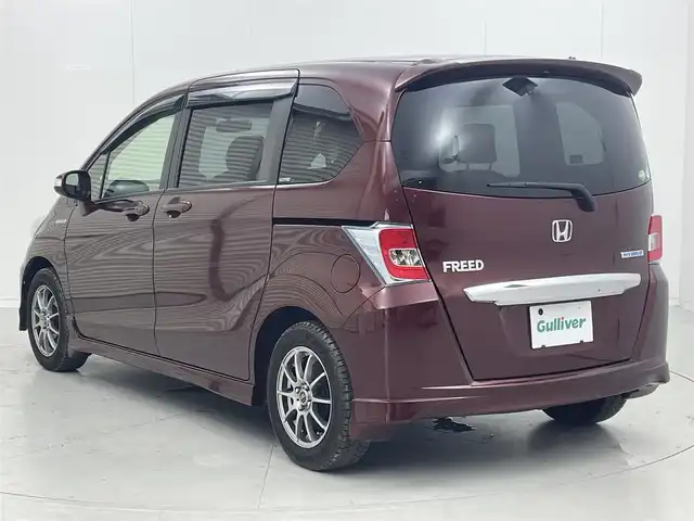 ホンダ フリード ハイブリット ジャストセレクション 茨城県 2014(平26)年 4万km プレミアムディープロッソパール 純正8型ナビ/ワンセグ/クルーズコントロール/両側電動スライドドア/ETC/ドラレコ/社外15インチAW/LEDヘッドライト/スマートキー