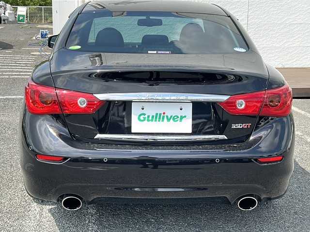日産 スカイライン ハイブリッド 350GT Type P 千葉県 2015(平27)年 7.2万km 黒 メーカーナビ　全方位カメラ　黒革シート　シートヒーター　フルセグＴＶ　パワーシート　レーダークルーズ　ＥＴＣ　スマートキー　カーウィングス　オートライト　ＤＲＩＶＥＭＯＤＥ　ＡＵＸ　１７インチＡＷ