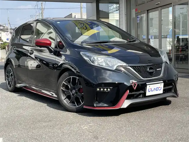 日産 ノート ニスモ 埼玉県 2016(平28)年 10.2万km スーパーブラック (株)IDOMが運営する【じしゃロン鳩ヶ谷店】の自社ローン専用車両になりますこちらは現金またはオートローンご利用時の価格です。自社ローンご希望の方は別途その旨お申付け下さい/登録時101406km/純正SDナ（MM316D-W）/　AM/FM/CD/DVD/MSV/Bluetooth/フルセグＴＶ/デジタルインナーミラー/全方位カメラ/ＥＴＣ/プッシュスタート/スマートキーx2/アイドリングストップ/ドライブレコーダー/ＮＩＳＭＯ専用スエード調スポーツシート/ＮＩＳＭＯ専用コンビハンドル/純正16インチアルミホイール/純正フロアマット/LEDヘッドライト/オートライト/フォグランプ/電動格納機能付きウインカーミラー/純正フロアマット