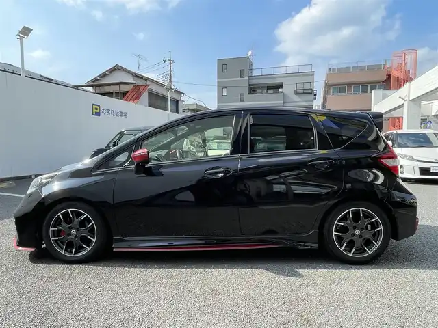日産 ノート ニスモ 埼玉県 2016(平28)年 10.2万km スーパーブラック (株)IDOMが運営する【じしゃロン鳩ヶ谷店】の自社ローン専用車両になりますこちらは現金またはオートローンご利用時の価格です。自社ローンご希望の方は別途その旨お申付け下さい/登録時101406km/純正SDナ（MM316D-W）/　AM/FM/CD/DVD/MSV/Bluetooth/フルセグＴＶ/デジタルインナーミラー/全方位カメラ/ＥＴＣ/プッシュスタート/スマートキーx2/アイドリングストップ/ドライブレコーダー/ＮＩＳＭＯ専用スエード調スポーツシート/ＮＩＳＭＯ専用コンビハンドル/純正16インチアルミホイール/純正フロアマット/LEDヘッドライト/オートライト/フォグランプ/電動格納機能付きウインカーミラー/純正フロアマット