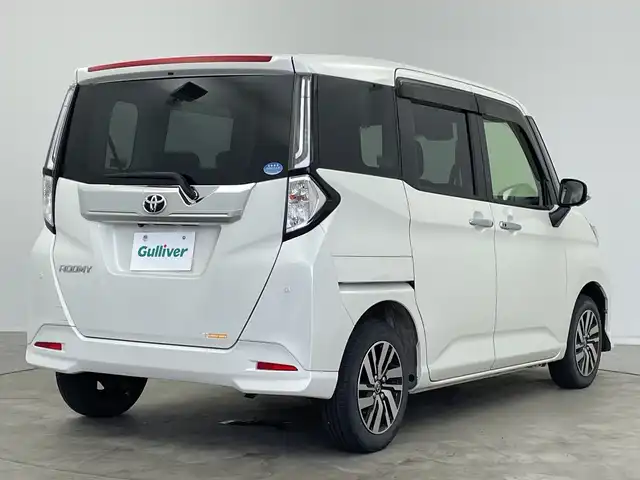トヨタ ルーミー カスタムG 新潟県 2021(令3)年 4.7万km パールホワイトⅢ 禁煙車/純正メモリナビ/（BT/FM/AM/フルセグTV）/全周囲カメラ/ステアリングスイッチ/両側パワースライドドア/前後ドライブレコーダー/サンシェード/ドアバイザー/電格ミラー/ウィンカーミラー