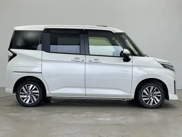 トヨタ ルーミー カスタムG 新潟県 2021(令3)年 4.7万km パールホワイトⅢ 禁煙車/純正メモリナビ/（BT/FM/AM/フルセグTV）/全周囲カメラ/ステアリングスイッチ/両側パワースライドドア/前後ドライブレコーダー/サンシェード/ドアバイザー/電格ミラー/ウィンカーミラー