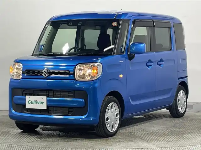 スズキ スペーシア HYBRID G 大阪府 2021(令3)年 1.6万km ブリスクブルーM 純正ナビＴＶ　衝突軽減　バックカメラ　ＥＴＣ　クリアランスソナー　レーンアシスト　アイドリングストップ　オートマチックハイビーム　オートライト　ＬＥＤヘッドライト　オートエアコン　スマートキー