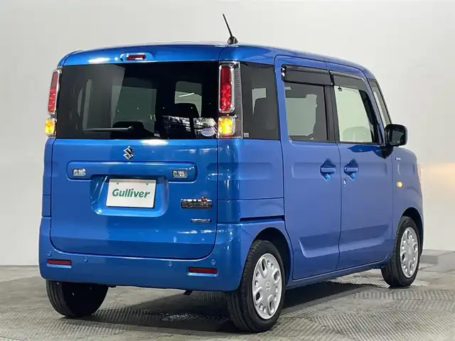 スズキ スペーシア HYBRID G 大阪府 2021(令3)年 1.6万km ブリスクブルーM 純正ナビＴＶ　衝突軽減　バックカメラ　ＥＴＣ　クリアランスソナー　レーンアシスト　アイドリングストップ　オートマチックハイビーム　オートライト　ＬＥＤヘッドライト　オートエアコン　スマートキー