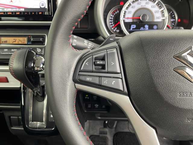 スズキ スペーシア カスタム HYBRID XS ターボ 埼玉県 2020(令2)年 3.4万km スチールシルバーM 純正ナビ/前後ドラレコ/ETC /Pスタート/Aストップ/純正ドアバイザー/ウィンカーミラー