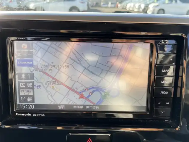日産 デイズ ルークス ハイウェイスターX 岩手県 2019(令1)年 0.7万km プレミアムパープルP 純正/社外/SDナビ/AM/FM/CD/DVD/Bluetooth/フルセグTV/バックカメラ/アラウンドビューモニター/片側パワースライドドア/エマージェンシーブレーキ/横滑り防止装置/コーナーセンサー/アイドリングストップ/オートライト/オートハイビーム/LEDヘッドライト/フォグランプ/スマートキー/プッシュスタート/電動格納ミラー/社外14インチAW/純正フロアマット/ドアバイザー/保証書