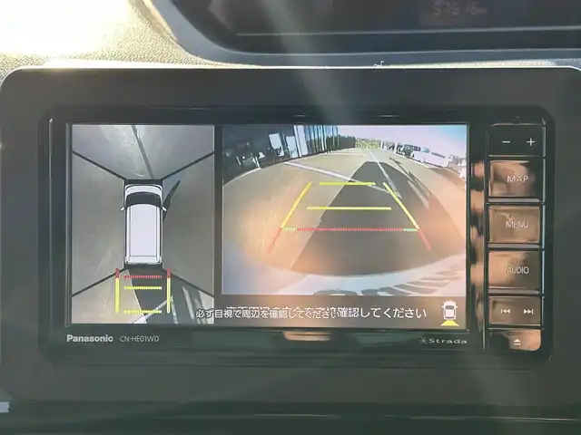 ダイハツ タント カスタム RS スタイルセレクション 鹿児島県 2022(令4)年 3.8万km シャイニングホワイトパール スマートアシスト/-衝突回避支援ブレーキ/-車線逸脱警報/‐レーンキープアシスト/Panasonicナビ　CN-HE01WD/(フルセグTV/Bluetooth/CD/DVD)/全方位カメラ/両側パワースライドドア/レーダークルーズコントロール/前後ドライブレコーダー/LEDヘッドライト/ハーフレザーシート/シートヒーター/純正15インチアルミホイール/スマートキー/ETC