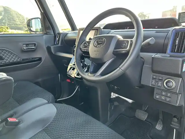 ダイハツ タント カスタム RS スタイルセレクション 鹿児島県 2022(令4)年 3.8万km シャイニングホワイトパール スマートアシスト/-衝突回避支援ブレーキ/-車線逸脱警報/‐レーンキープアシスト/Panasonicナビ　CN-HE01WD/(フルセグTV/Bluetooth/CD/DVD)/全方位カメラ/両側パワースライドドア/レーダークルーズコントロール/前後ドライブレコーダー/LEDヘッドライト/ハーフレザーシート/シートヒーター/純正15インチアルミホイール/スマートキー/ETC