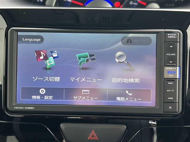 ダイハツ タント カスタム X 福岡県 2019(平31)年 1.2万km ブラックマイカメタリック 純正7インチナビ(AM/FM/CD/DVD/BT/フルセグTV)/Yupiteru　GPS＆レーダー探知機S310i/ETC/運転席シートヒーター/両側パワースライドドア/電動格納ミラー/トラクションコントロール/アイドリングストップ/プッシュスタート/オートライト/社外14インチアルミホイール