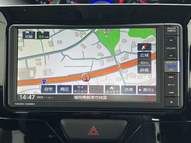 ダイハツ タント カスタム X 福岡県 2019(平31)年 1.2万km ブラックマイカメタリック 純正7インチナビ(AM/FM/CD/DVD/BT/フルセグTV)/Yupiteru　GPS＆レーダー探知機S310i/ETC/運転席シートヒーター/両側パワースライドドア/電動格納ミラー/トラクションコントロール/アイドリングストップ/プッシュスタート/オートライト/社外14インチアルミホイール