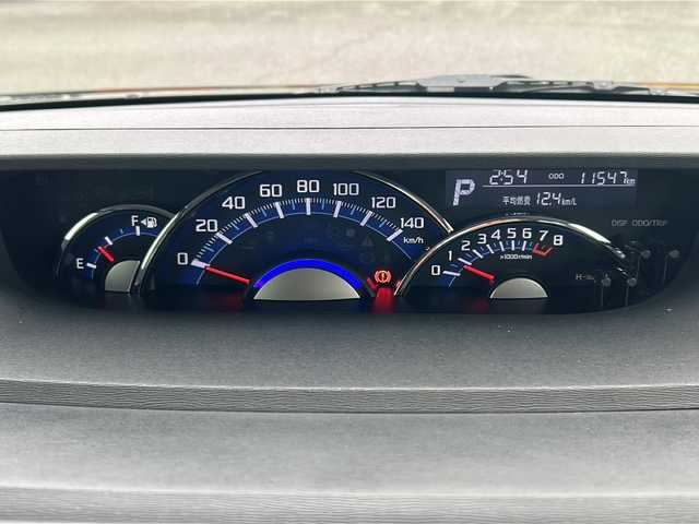 ダイハツ タント カスタム X 福岡県 2019(平31)年 1.2万km ブラックマイカメタリック 純正7インチナビ(AM/FM/CD/DVD/BT/フルセグTV)/Yupiteru　GPS＆レーダー探知機S310i/ETC/運転席シートヒーター/両側パワースライドドア/電動格納ミラー/トラクションコントロール/アイドリングストップ/プッシュスタート/オートライト/社外14インチアルミホイール