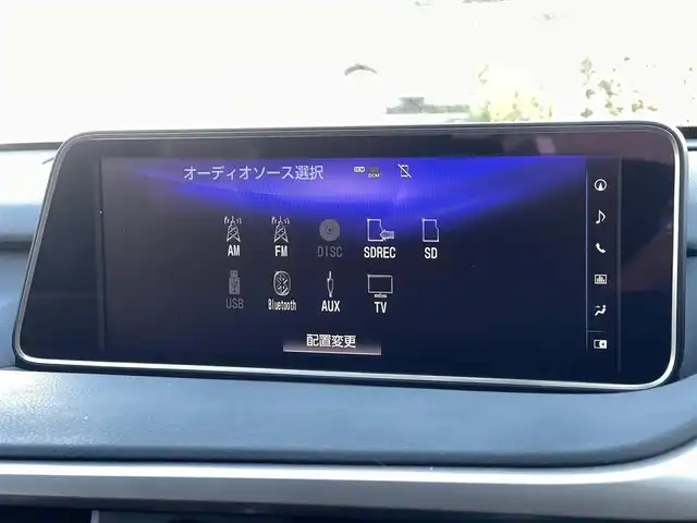 レクサス ＲＸ 450h Fスポーツ 山梨県 2018(平30)年 4.4万km グラファイトブラックガラスフレーク TRDフルエアロ/パノラマルーフ/赤革/4WD/三眼LED/プリクラッシュ/LKA/シーケンシャルウィンカー/前Pシート/前シートH/前ベンチレーション/オートライト/オートハイビーム/純正メモリナビ/Bカメラ/HUD/フルセグ